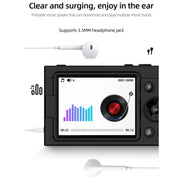 High-Definition CCD Digital Camera 64 Million WiFi Card Camera, Color: Black + Headphone Cable