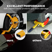 Car Anti-theft Lock SUV Wheel Three-prong Lock With Suction Cup, Style: Ordinary