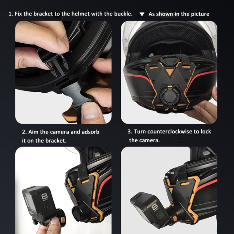Magnetic Quick Release Motorcycle Helmet Chin Stand Mount For Smart Phone