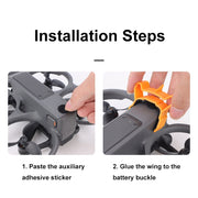 For DJI Avata 2 CQT Adhesive Airflow Cutting Flight Tail for Drones(Orange)