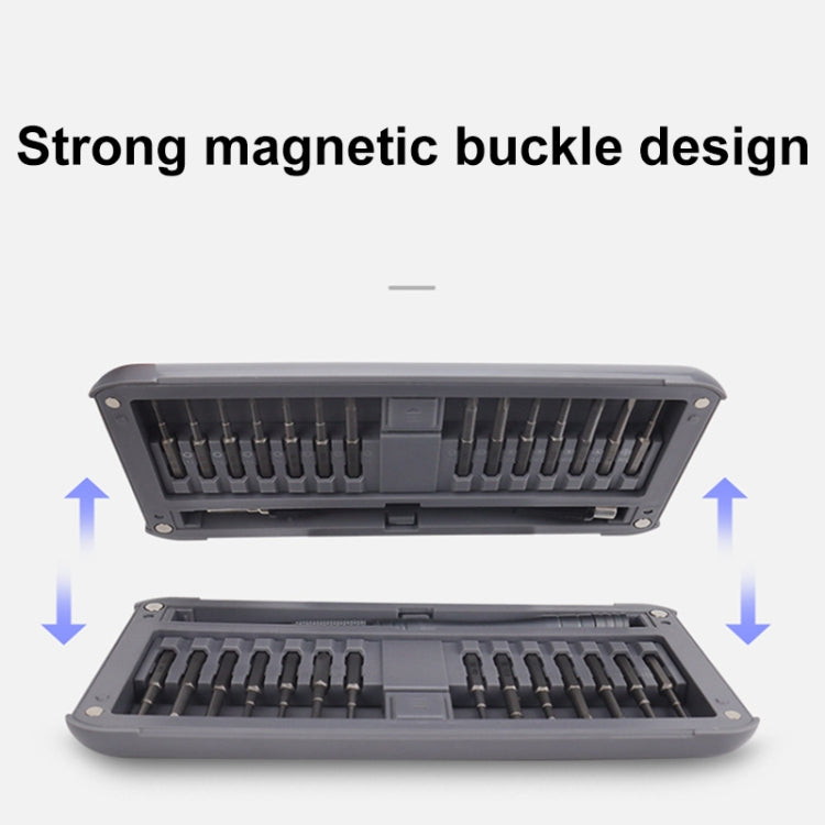 For DJI CQT UAV 30-In-1 Drone Universal Extended Screwdriver Set Disassembly Tool Set(Frosted Gray)