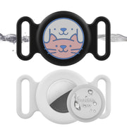 For AirTag Pet Collar Locator Silicone Life Water-resistant Protective Case(Pink)