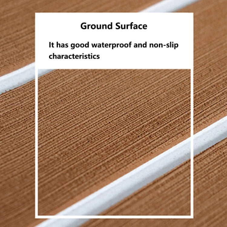 240x45x0.6cm Yacht RV Modification Imitation Teak Floor EVA Anti-slip Mat