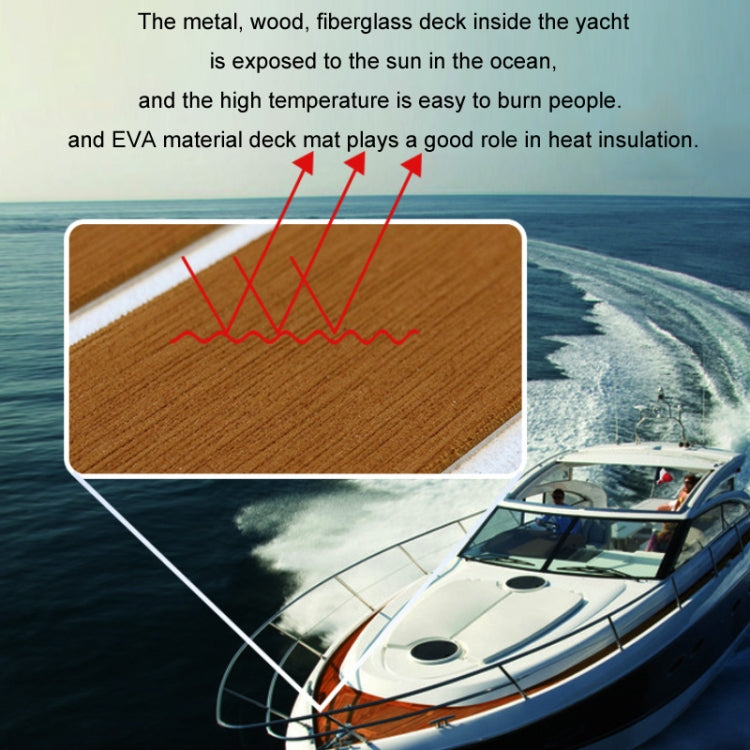 240x45x0.6cm Yacht RV Modification Imitation Teak Floor EVA Anti-slip Mat