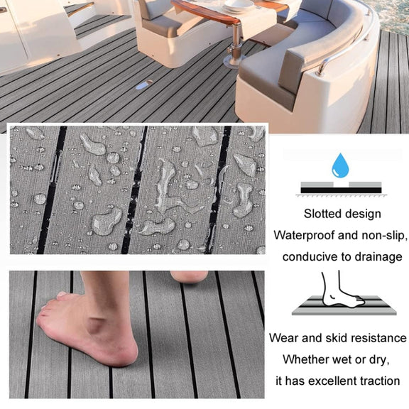 240x45x0.6cm EVA Yacht RV Water-resistant Anti-skid Floor Mat