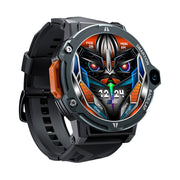 LOKMAT APPLLP6 PRO 1.54-inch 4G+64G Android 8.1 Dual-camera Independent Card Smart Watch(Black)