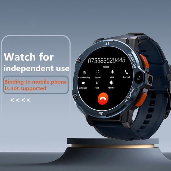 LOKMAT APPLLP6 PRO 1.54-inch 4G+64G Android 8.1 Dual-camera Independent Card Smart Watch(Silver)