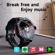 LOKMAT APPLLP6 PRO 1.54-inch 4G+64G Android 8.1 Dual-camera Independent Card Smart Watch(Black)