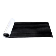240x45x0.6cm Black White Yacht Imitation Teak Anti-Slip Deck EVA Mat
