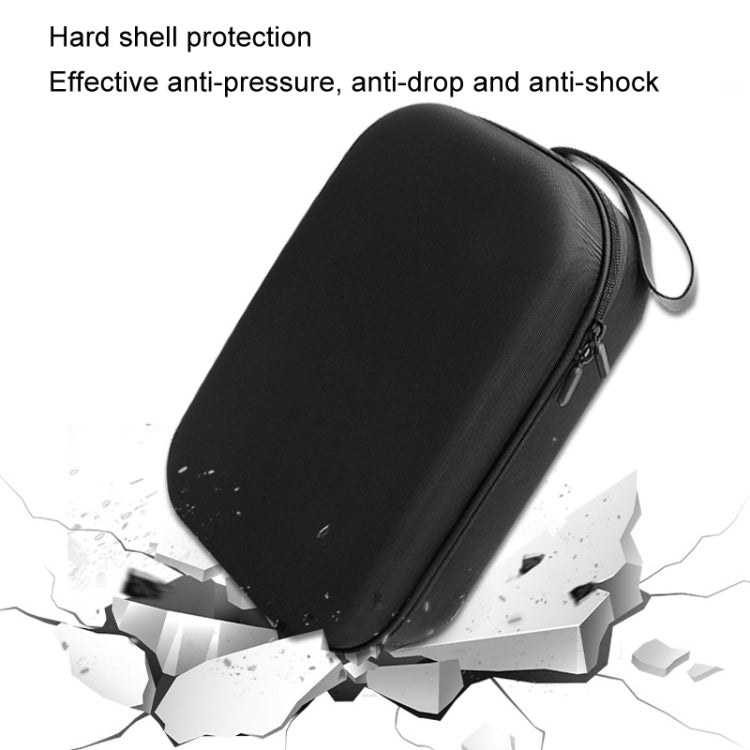 For Meta Quest 2 / 3 VR Glasses Integrated Storage Protective Case Portable Hard Bag(Black)
