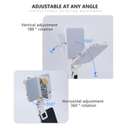 60 LEDs Rechargeable Clip Fill Light With Front & Back Clip Adjusted 3 Light Modes For Phone, Spec: A Type White