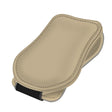 Car Eyeglasses Clip Car Leather Magnetic Closure Sunglasses Storage Bag(Beige) - Sunglasses & Glasses Clips by PMC TechLife | Online Shopping South Africa | PMC TechLife | Buy Now Pay Later Mobicred