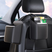 Car Seat Storage Bag With Water-resistant Bucket Car Storage Multifunctional Trash Can(Grey)
