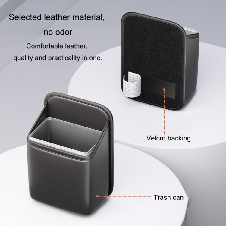 Car Seat Storage Bag With Water-resistant Bucket Car Storage Multifunctional Trash Can(Grey)