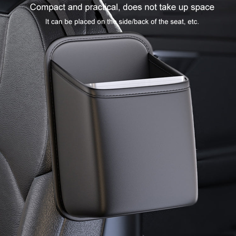 Car Seat Storage Bag With Water-resistant Bucket Car Storage Multifunctional Trash Can(Grey)