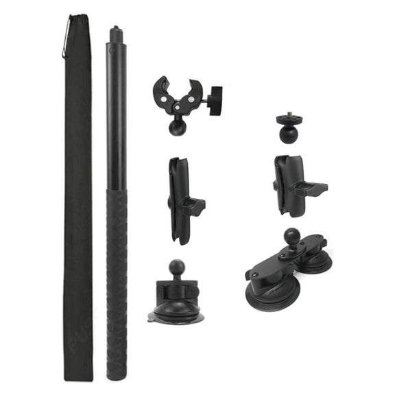 For Insta 360 ONE X / X2 / X3 / X4 Car Top Suction Cup Selfie Stick Bracket, Model: Set 1