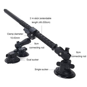 For Insta 360 ONE X / X2 / X3 / X4 Car Top Suction Cup Selfie Stick Bracket, Model: Set 3