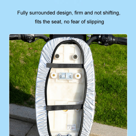 Electric Vehicle Universal Water-resistant Sun Protection Seat Cover For All Seasons, Color: Silver(M)