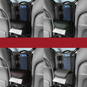 Car Between Seats Organizer Multifunctional Storage Bag Front And Back Dual Usage Tissue Box(Grey)