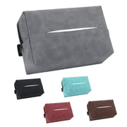 Car Armrest Box Tissue Box Car Sun Visor Seat Back Hanging Tissue Storage Bag(Black)