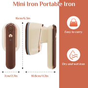 2-in-1 800W Handheld Household Wet and Dry Steam Iron Steam Hanging Iron, Spec: EU Plug(Yellow)