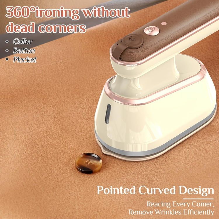 2-in-1 800W Handheld Household Wet and Dry Steam Iron Steam Hanging Iron, Spec: US Plug(Yellow)