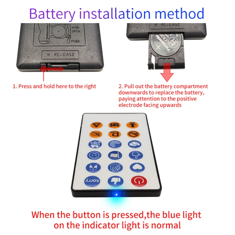 HI.GROOM Car LED Customized Pixel Emoticon Lights Bluetooth Remote Control Interactive AI Screen, Style: With Remote Control