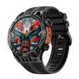 LOKMAT ZEUS6 PRO 1.46-Inch IP68 Waterproof SOS Flashlight Bluetooth Smart Watch(Black) - free shipping - PMC TechLife - Order now!