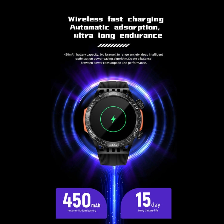 LOKMAT ZEUS6 PRO 1.46-Inch IP68 Water-resistant SOS Flashlight Bluetooth Smart Watch(Blue)