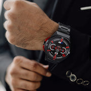 LOKMAT COMET2 PRO 1.46-Inch 5ATM Water-resistant Bluetooth Call Smart Watch, Color: Black Leather