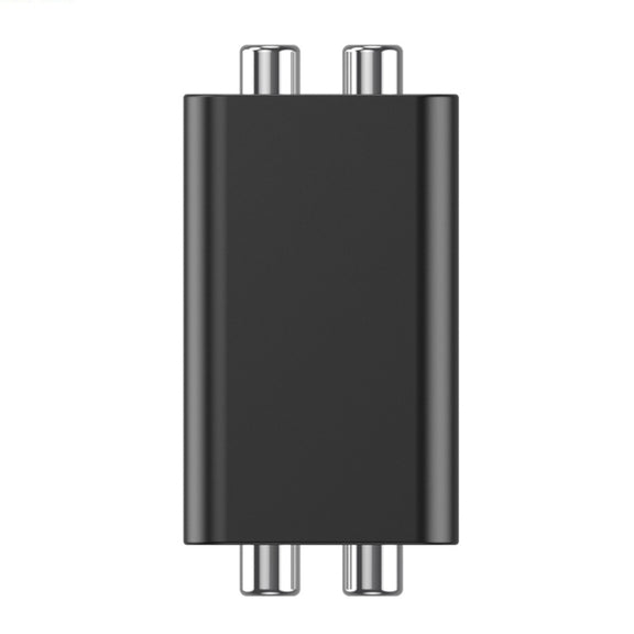 RCA Audio Ground Loop Isolator Anti-Interference Noise Reducer Eliminate Current Sound Bluetooth Receiver(Ellipse)