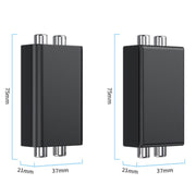 RCA Audio Ground Loop Isolator Anti-Interference Noise Reducer Eliminate Current Sound Bluetooth Receiver(Ellipse)