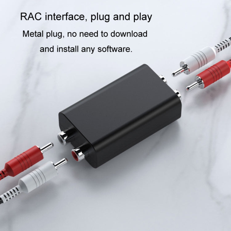 RCA Audio Ground Loop Isolator Anti-Interference Noise Reducer Eliminate Current Sound Bluetooth Receiver(Ellipse)