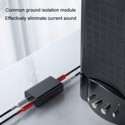 RCA Audio Ground Loop Isolator Anti-Interference Noise Reducer Eliminate Current Sound Bluetooth Receiver(Ellipse)