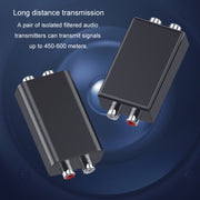 RCA Audio Ground Loop Isolator Anti-Interference Noise Reducer Eliminate Current Sound Bluetooth Receiver(Ellipse)