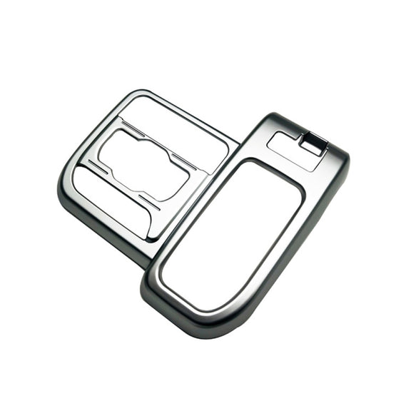 For 2024 Suzuki Spacia Custom Right-Hand Drive Gear Shift Frame Control Panel Decorative Sticker(Silver)