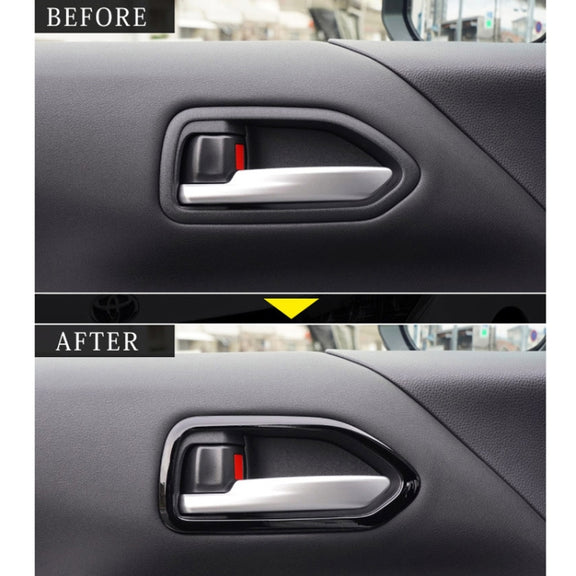 For Toyota 2022 VOXY/NOAH 90 Series Right-hand Drive Door Handle Patch Frame(Piano Black)