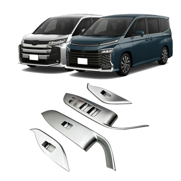 For Toyota 2022 VOXY/Noah 90 Series Right-hand Drive Glass Switch Panel Modification Sticker(Matte Silver)