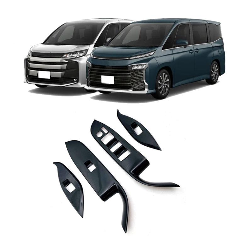 For Toyota 2022 VOXY/Noah 90 Series Right-hand Drive Glass Switch Panel Modification Sticker(Piano Black)