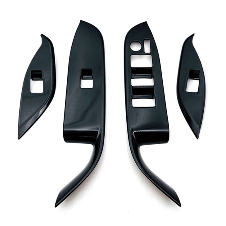 For Toyota 2022 VOXY/Noah 90 Series Right-hand Drive Glass Switch Panel Modification Sticker(Piano Black)