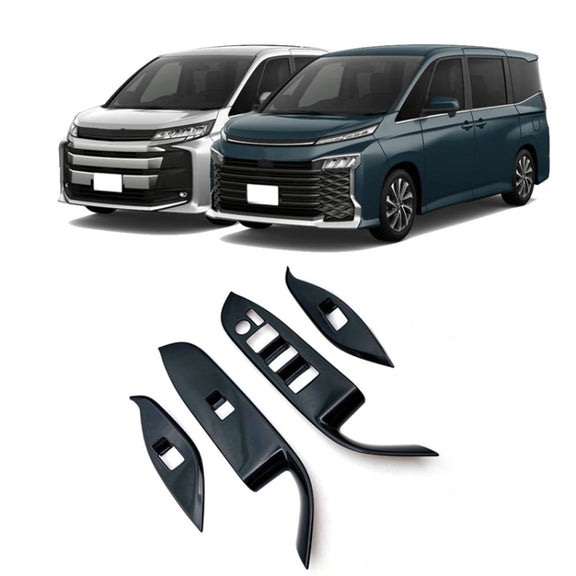 For Toyota 2022 VOXY/Noah 90 Series Right-hand Drive Glass Switch Panel Modification Sticker(Piano Black)