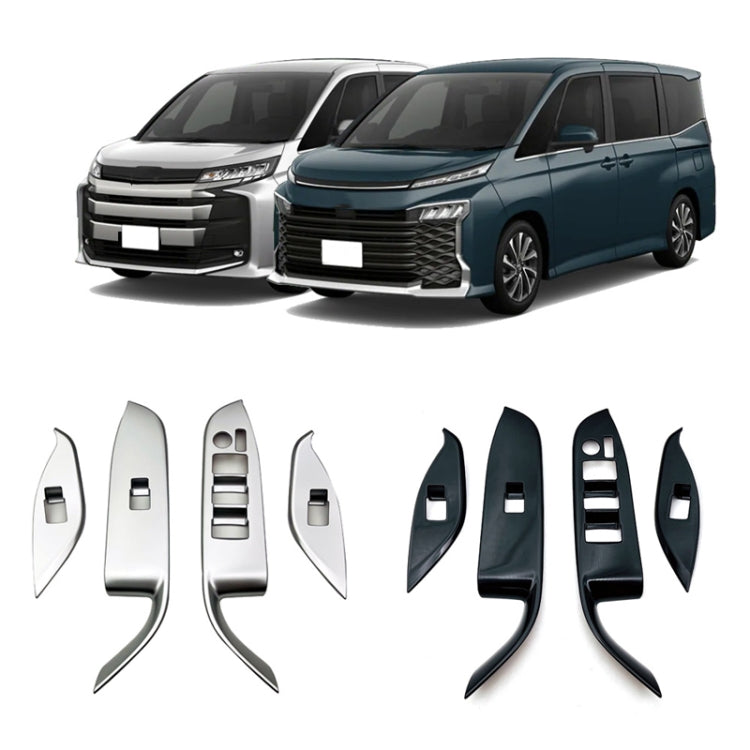 For Toyota 2022 VOXY/Noah 90 Series Right-hand Drive Glass Switch Panel Modification Sticker(Matte Silver)