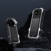 For Insta360 X4 PGYTECH P-55A-010 Metal Rabbit Cage Aluminum Expanding Protective Bezel With Lens Case