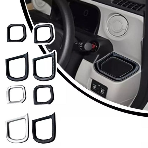 For Honda 2023 N-box JF5/JF6 Right-hand Drive Cup Holder Decorative Frame Patch(Blackwood)