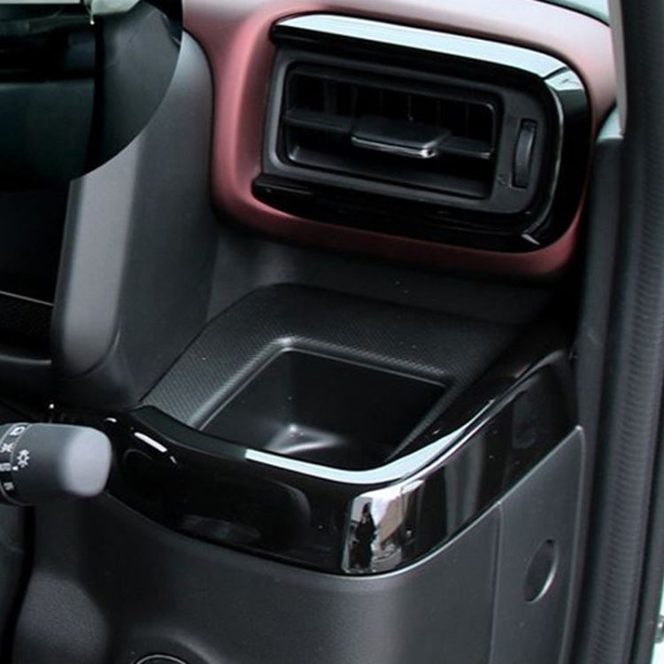 For 2024 Suzuki Spacia Custom Right-hand Drive Dashboard Center Control Strip Sticker(Black)