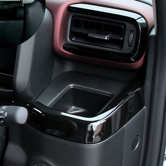 For 2024 Suzuki Spacia Custom Right-hand Drive Dashboard Center Control Strip Sticker(Black)