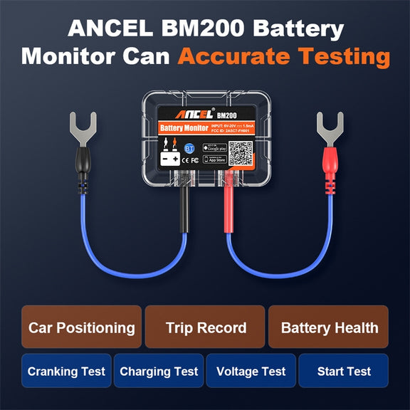 ANCEL BM200 12V Bluetooth 4.2 Car Battery Analysis and Detection Tool Battery Tester