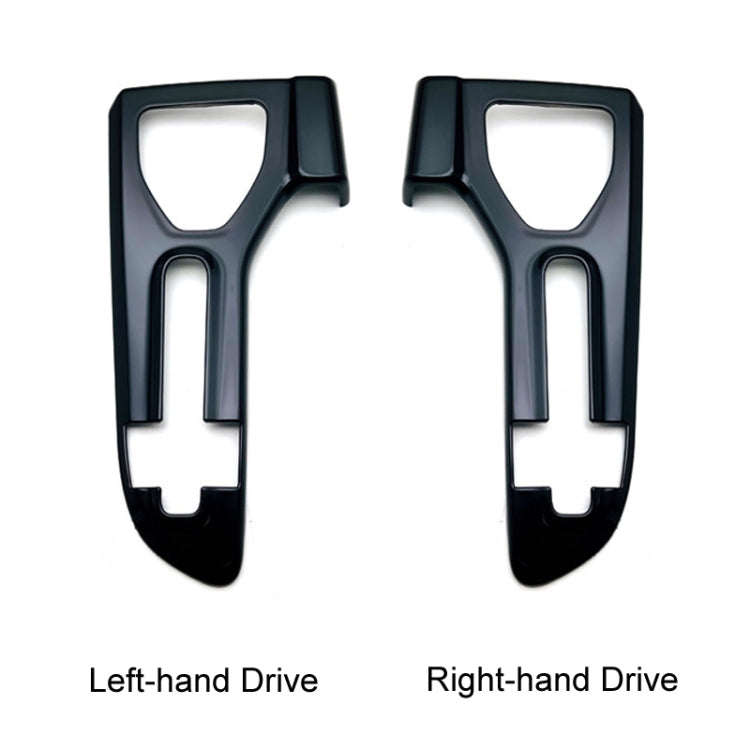 For 2023 Toyota Crown Center Control Gear Decorative Bright Frame, Size: Left-hand Drive(Black)