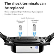 1 Drag 2 Pet Electronic Fence Wireless Dog Trainer Smart Electric Shock Dog Collar(Black)