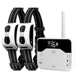 1 Drag 2 Pet Electronic Fence Wireless Stop Barker Outdoor Dog Collar Remote Control Dog Trainer(White) - Training Aids by PMC TechLife | Online Shopping South Africa | PMC TechLife | Buy Now Pay Later Mobicred